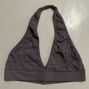 Grey halter bralette